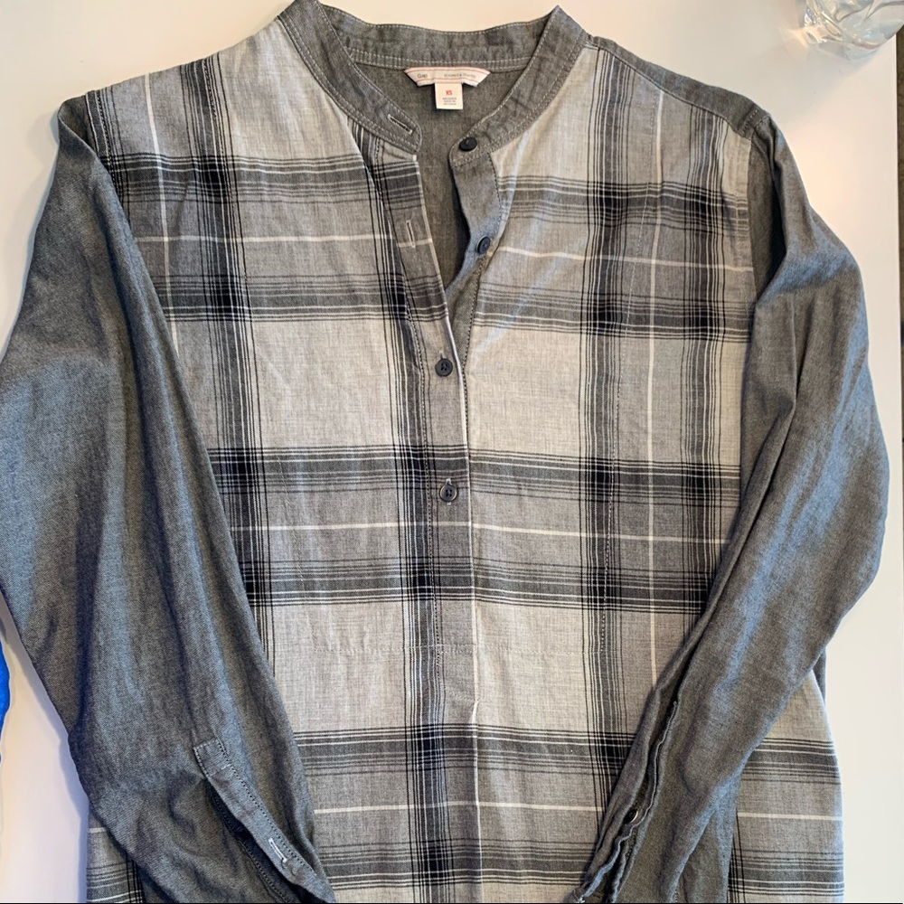Black and White Plaid Tunic